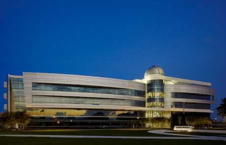 Embry-Riddle Aeronautical University - front view at night