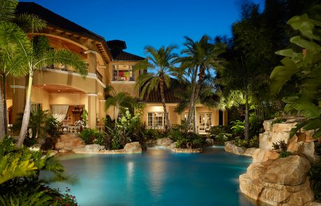 Private Residence, Florida, outside with view of pool landscape
