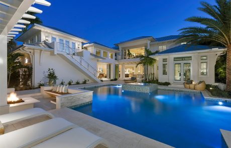 Private Residence, Naples, FL, outside with beautiful pool