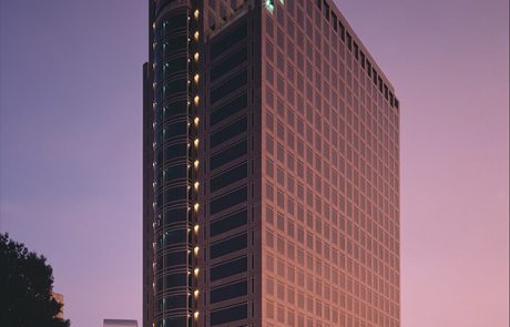 Professional Office Building, North Carolina - illuminated building by night