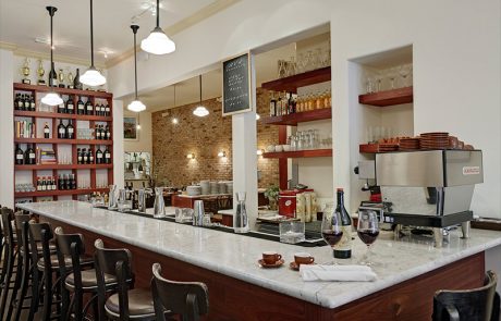 UVA Enoteca, San Francisco - bar with seating to the left
